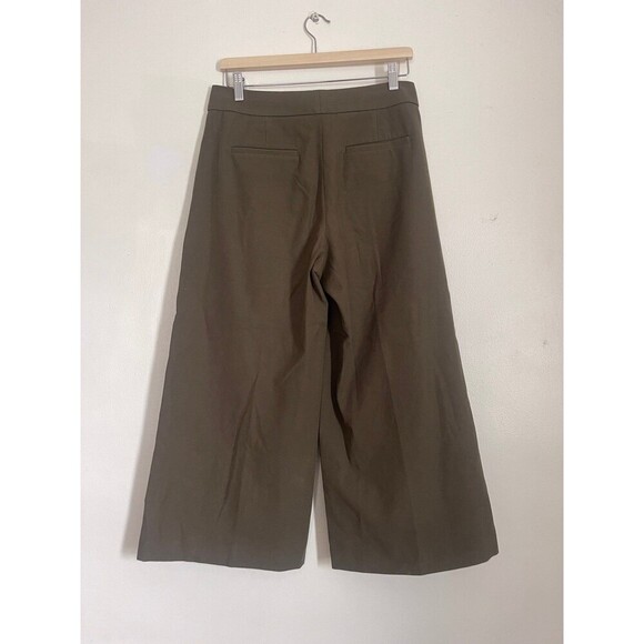 Ann Taylor Wide Leg Green Pants Size 6 - Picture 2 of 8